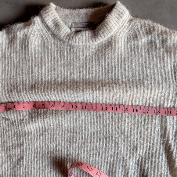 Everlane | The Cocoon Alpaca Crew |  Black Heather | Small - Picture 12 of 16